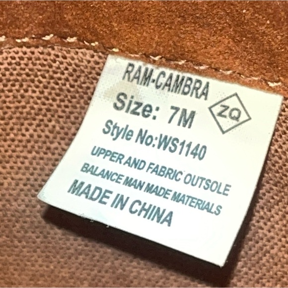 Rampage boho BROWN suede long fringe BOOTS RAM-CAMBRA womens 7M, Moccasin WS1140 - Picture 10 of 16